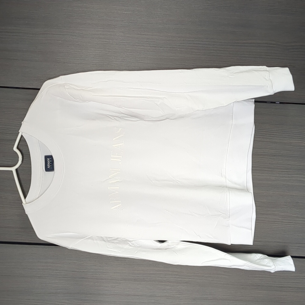 Armani Jeans lightweight sweatshirt white mens EU46